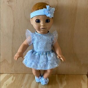 Luvabella  Interactive Doll With Real Movement  16” Blue Eyes And Red Hair